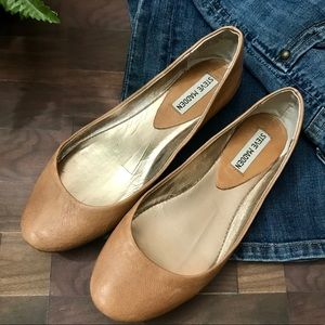 Steve Madden Heaven Ballet Flats 8.5 NUC Taupe